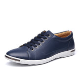 Zingj Men's Plus-Size Casual Shoes Fashion Breathable Leather Shoes Wenzhou Lace-Up Men's Shoes Shoes