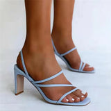 Women's Shoes 2025 Spring And Summer New Heel Women's Coarse Heel Toe Square Head To Heightening Women's