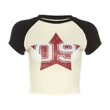 Vintage Star Logo Raglan Short Sleeve TeeOutfit