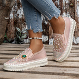 Cake Thick-Soled Lefu Shoes Spring Summer New Mesh Women's Shoes Breathable Mesh Water Drilled A Foot Lazy Single