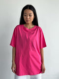 Spring And Summer New Solid Color Short-Sleeved Women Loose Large-Band Pure Cotton T-Shirt Simple