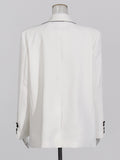 Personality Suit 2025 Autumn New Fashion Niche Splicing Bow Blazer