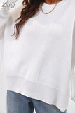 Women's Knitted Pullover Oversize Elegant Long Sleeve Casual Jumper Autumn Batwing Knitted Sweaters for Women