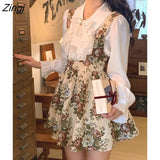 Floral Mini Strap Dress Women Sleeveless Sexy Sweet Princess Dress Casual Elegant Women's Dresses for Party 2022