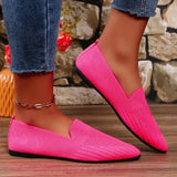Summer New Large-Size Tip Flat-Soled Single Shoes Women's Shallow Sports Style Casual