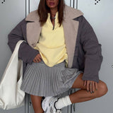 Lamb Velvet Collar Jacket Loose Warm Work Clothes Baseball Uniform Autumn And Winter Sports A Hundred Cloth