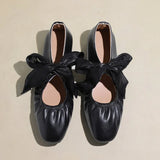 Ballet Shoes 2025 Summer New Wearing Temperament Evening Wind And Lightless French Flat Mary Jane