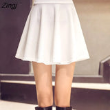 Women High Waist A-line Solid Mini Korean Style Trendy All-match Leisure Streetwear Vintage Daily Kawaii Hot Sale