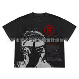 New Concert Retro T-Shirt Summer Korean Version Of Fashion Print Short-Sleeved