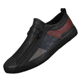 The Autumn Of 2025, The New Men's Shoes Are Pedaled And Lazy Shoes Are Zip-Up Korean