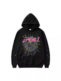 Fashion Hip Hop Print Sp5der Cobweb Hoodie Sweater Suit Men's