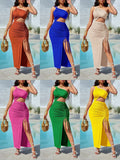 Style Temu2025 Spring And Summer Diagonal Shoulder Dress Design
