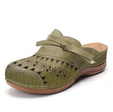 Bag Head Cool Drag Woman 2025 Summer New Slope And Women's Sandals Thick Soles Hollow Round Head Wearing