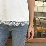 Summer Satin Crop Top Women Camis Roupas Silk Off White Lace Tops Female Camisole Black Halter T-shirts Basic Woman
