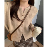 Design Sweater Coat Wearing Pure Autumn And Winter Korean 2025 Simple Knitted Bottom Shirt Temperament