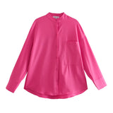 New Pocket Pendent Loose Shirt Elastic Waist Pant