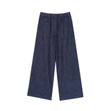 New With Denim-Blend Shirt 2885454 Wide Leg Trousers