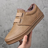 Men's Shoes Autumn And Winter New Cotton Shoes Casual Leather Shoes Fashion Soft Soles Pedal Shoes Men's Cotton