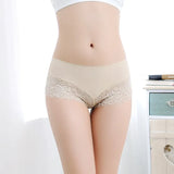 Ice Silk Tangle Lace Side Safety Pants Anti-Walking Trousers Comfortable Hip Mid-Rise Pants