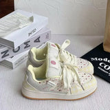 Niche Casual Sneakers Women In The Autumn Of 2025 New Round Head Student Bread Shoes Low Help Thick-Solle Shoes