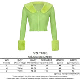Zingj SUCHCUTE 2023 Streetwear Fashion Woman Cardigan Sweaters With Fur Trim Collar Korean Style Casual Female Cropped Sweater Knitted 1215-0-Outfit