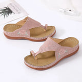 Women's Fish Mouth Heel Shoes Large Size Women's Shoes Embroidered Slippers Women's