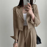 Zingj Suit Jacket Female 2024 Spring And Autumn Small Korean Fried Street New Version Of Casual Suit Jacket