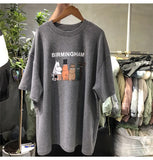 Zingj Celebrity Short-Sleeved T-Shirt Women's Wear 2024 Summer Wear New Korean Version Of Harajuku Loose-Match Half-Sleeve T-Shirt