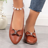 Women 2025 Summer And Autumn New One-Legged Flat Work Small Leather Shoes Soft Soles Casual Large Size Women Lazy