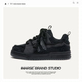 Shoe Designer Plane Small Ticket Black Knight Trend Casual Bread Shoes Men And Women's Same Board Shoes Trendy