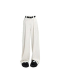 High Waist Loose Wide Leg Pants Women 2023 Spring Summer New Female Floor-Length White Suits Pants Ladies Long