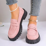 New British Wind Pedal Small Leather Shoes Women Retro Thick-Soled Lefang Shoes Casual Single