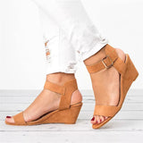 Zingj Women 2024 New Women's Summer Shoes Women's Slope High Heels