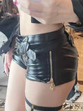 Punk PU Leather Hollow