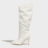 New Patent Leather Tip Head Bright One Foot Pedal In The Middle Of The Barrel Fashion Set Of Women's