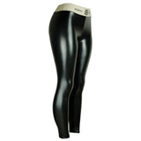 Faux Leather Shiny Leggings Women Sexy Black High Waist Letter Hot Pants Stretch Womens Leren Legging Leggins Mujer