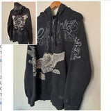 Children's Hooded Jacket 2025 New Cross Hoodie Hoodie Bow Print
