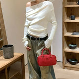 High-Quality Raw A Variety Of Wearing The Annual Love Of Wool Show Thin Soft Skin Knitted Shirt Top Female