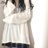 T-shirts Women Chic Candy Color Long Sleeve Solid Basic Fall Ladies Tops Korean Trendy Femme Tees O-Neck Футболка Simple
