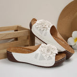 Women's Shoes 2025 Spring And Summer New One Flower-Dew Slippers Women Cool