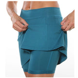 Color Mid-waist Culottes Fresh And Sweet Women's Sports Casual Pants Pockets Short
