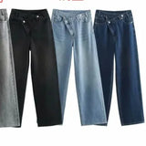 Women's INS Burst Fashion Double Trousers High-Rise