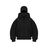 Light Board Autumn Ins New Hooded Jacket Short Coat Men's Double Hat Autumn And Winter Couple