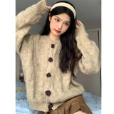 Lazy Wind Soft Glutinous Sweater Spring And Autumn Winter 2025 New High-End Blouse Knitted Thick Open-Shirt Coat