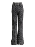 Zingj Spring New Fashion Temperament Twist Slim Show Thin Design Sense Micro La Knit Pants Casual