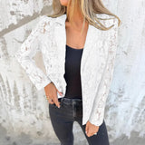Spring And Summer Women's New Fashion Casual Leash Pure Color Lace Suit