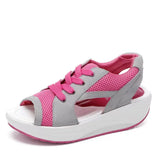 Summer New Rocking Women's Sandals Pine Cake Thick Soles With Sandals Beach Shoes 43