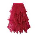 Net Yarn Cake Half-Dress In Long High-Waisted Thorny Fairy Dress Dress