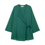 Women's INS Burst Linen And Cross-Coat Fashion Trousers