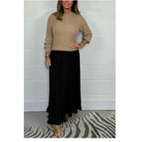 2025 New Women's Fashion Elegant Round-Neck Dress 100-Folded